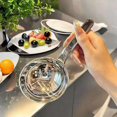 201 Stainless Steel Deepen Tablespoons Soup Ladle Short Handle Large Ramen Bouillon Spoon Kitchen Tableware Cooking Utensils